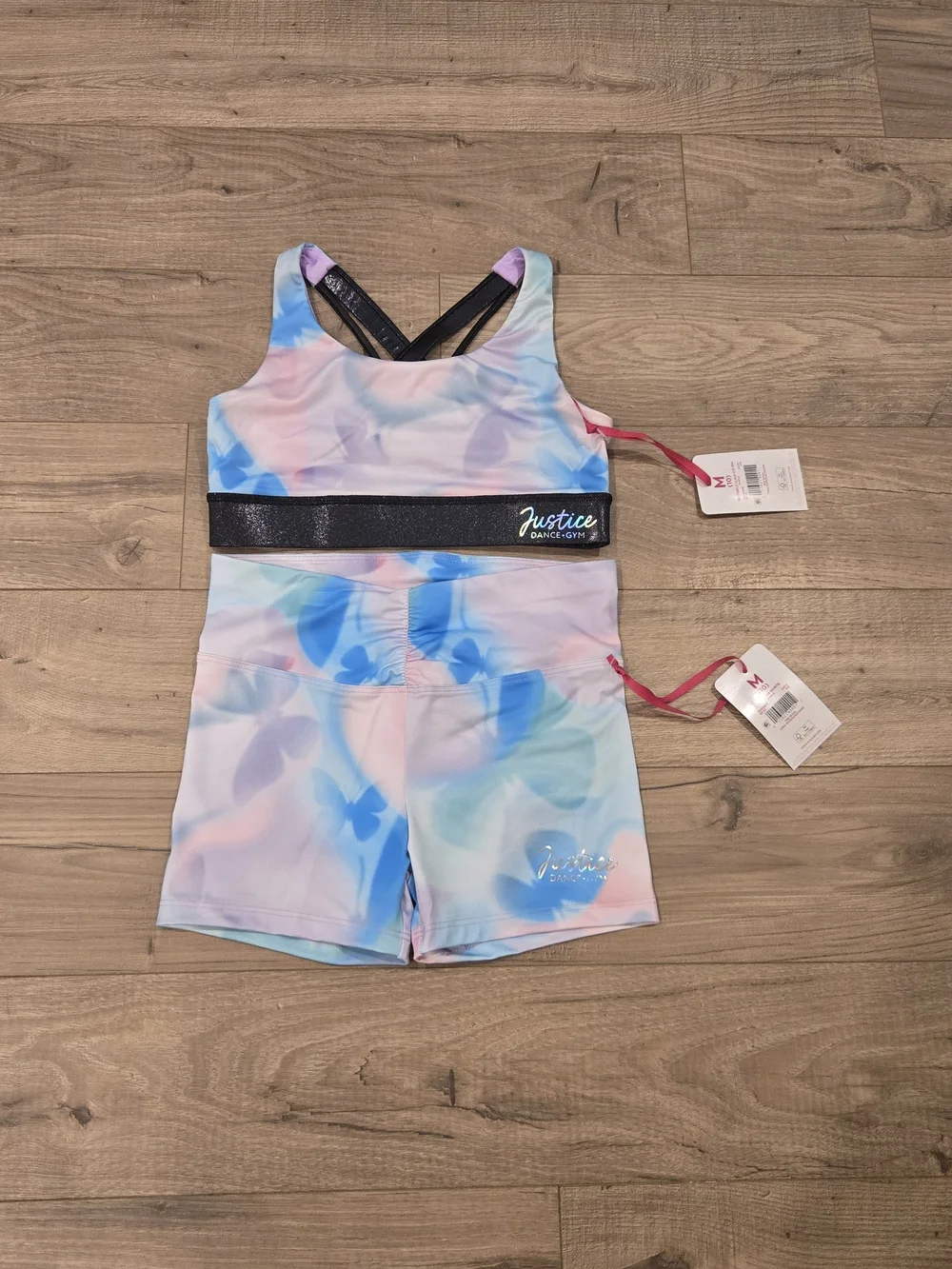 NWT Justice Girls 2-Piece Dance/Gymnastics Outfit Set - Size Medium (10) 🔥